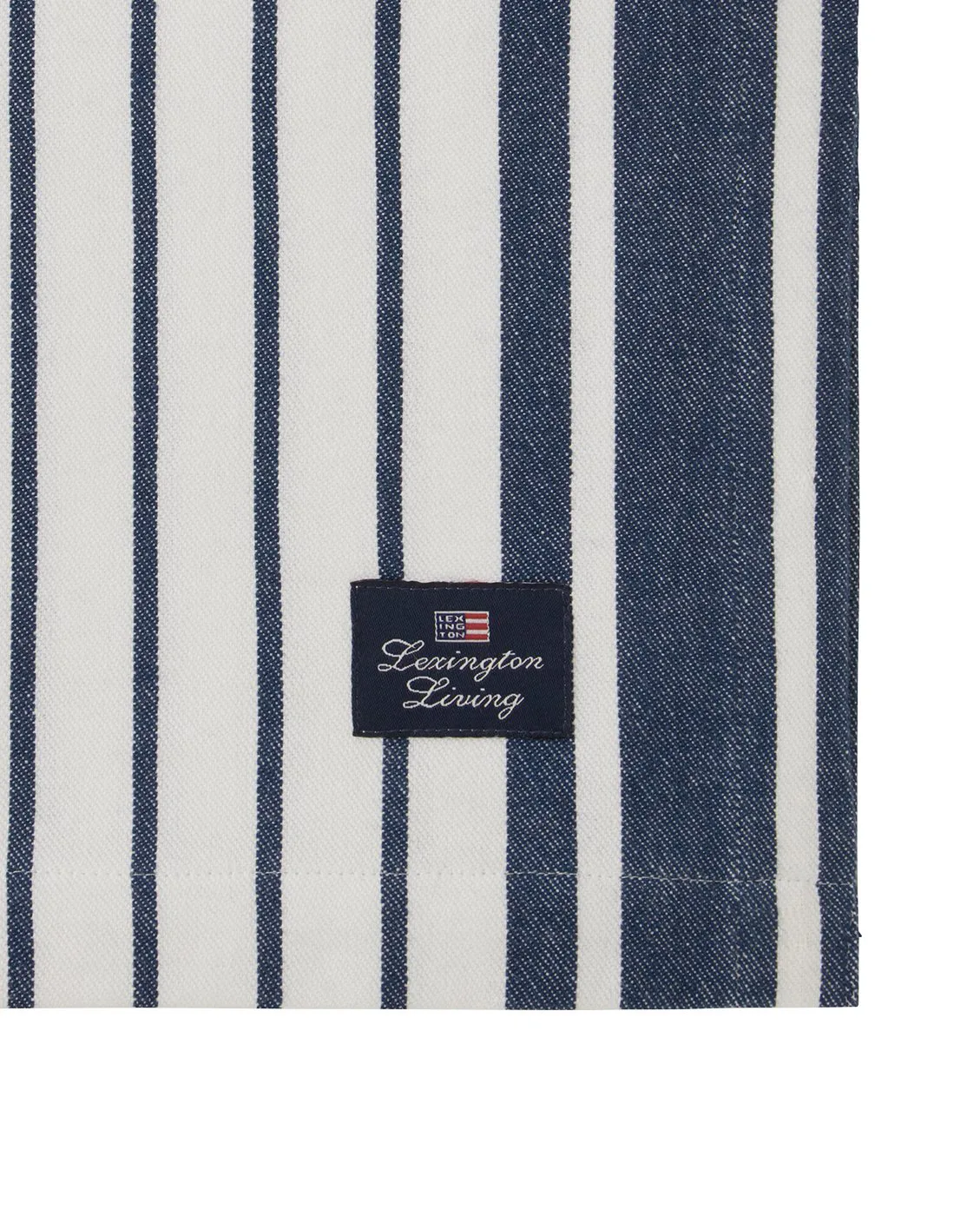 Striped Organic Cotton tablecloth 150x250 cm, Navy Lexington