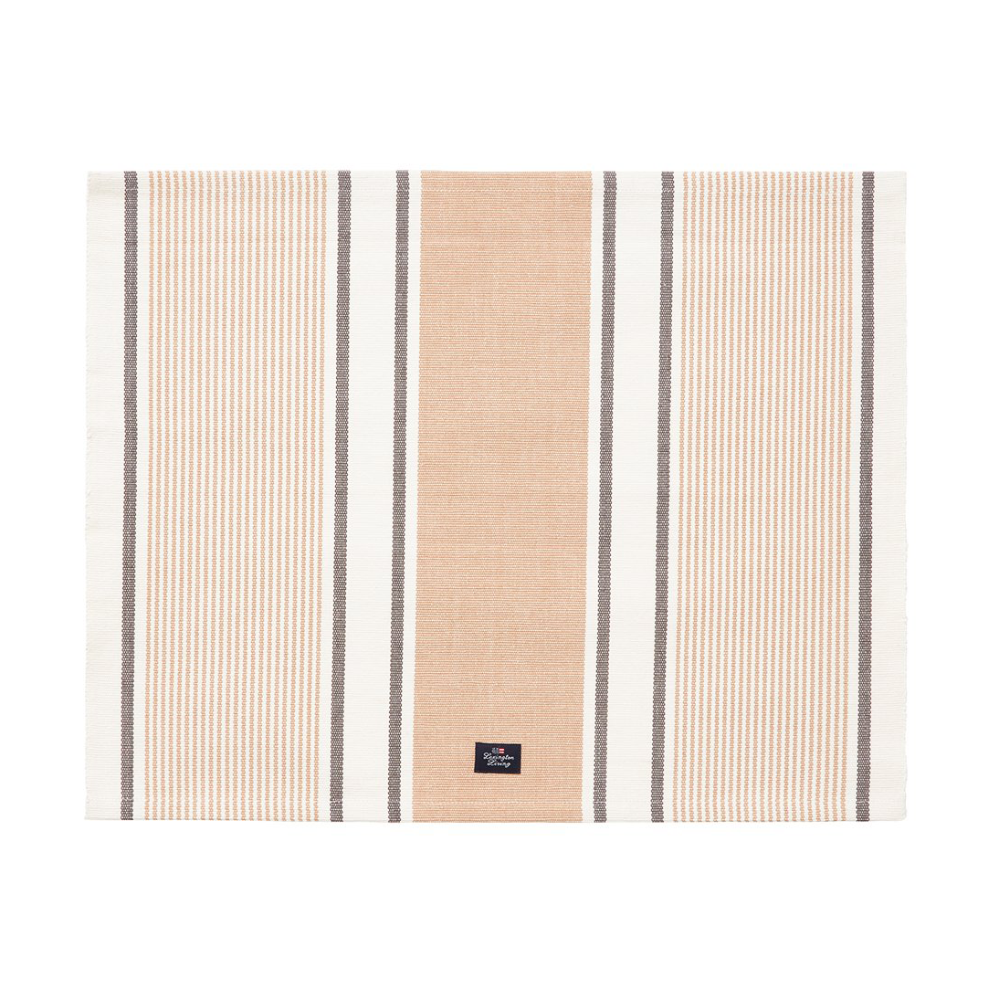 Lexington Striped Organic Cotton tablecloth 40x50 cm Beige
