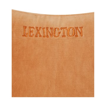 Striped Organic Cotton Velvet cushion 30x40 cm - Mustard-light beige - Lexington