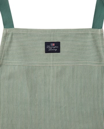 Striped Oxford apron - Green-white - Lexington