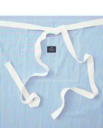 Striped Oxford BBQ apron 85x80 cm - Blue-white - Lexington