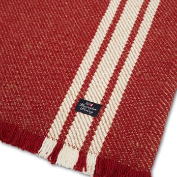 Striped placemat with fringes 40x50 cm - red-white - Lexington