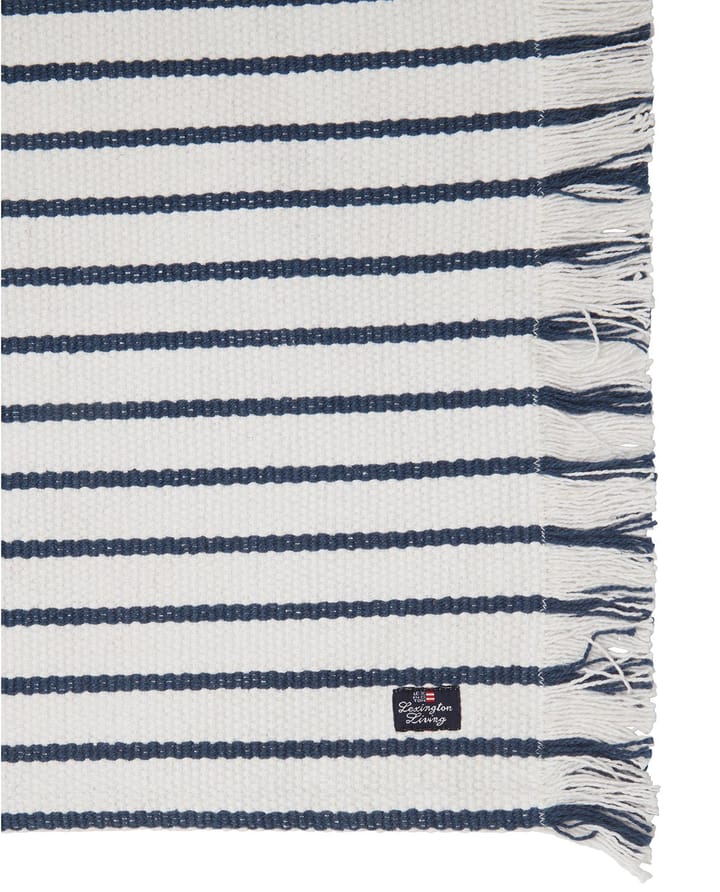 Striped Recycled Cotton placemat 40x50 cm - Navy - Lexington