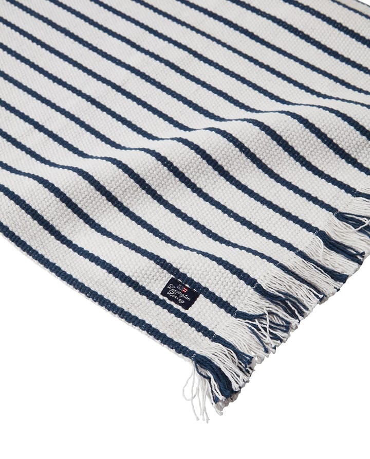 Striped Recycled Cotton placemat 40x50 cm - Navy - Lexington