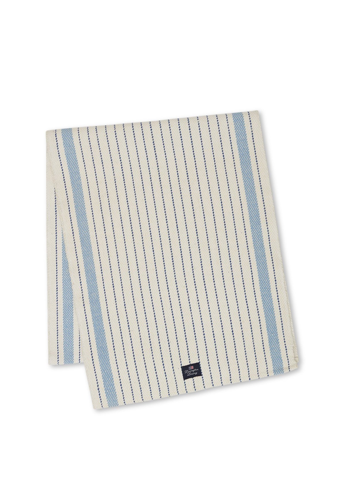 Lexington Striped runner 250x50 cm Nature white-blue