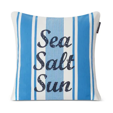Striped Sea Salt Sun pillowcase 50x50 cm - Blue-white - Lexington
