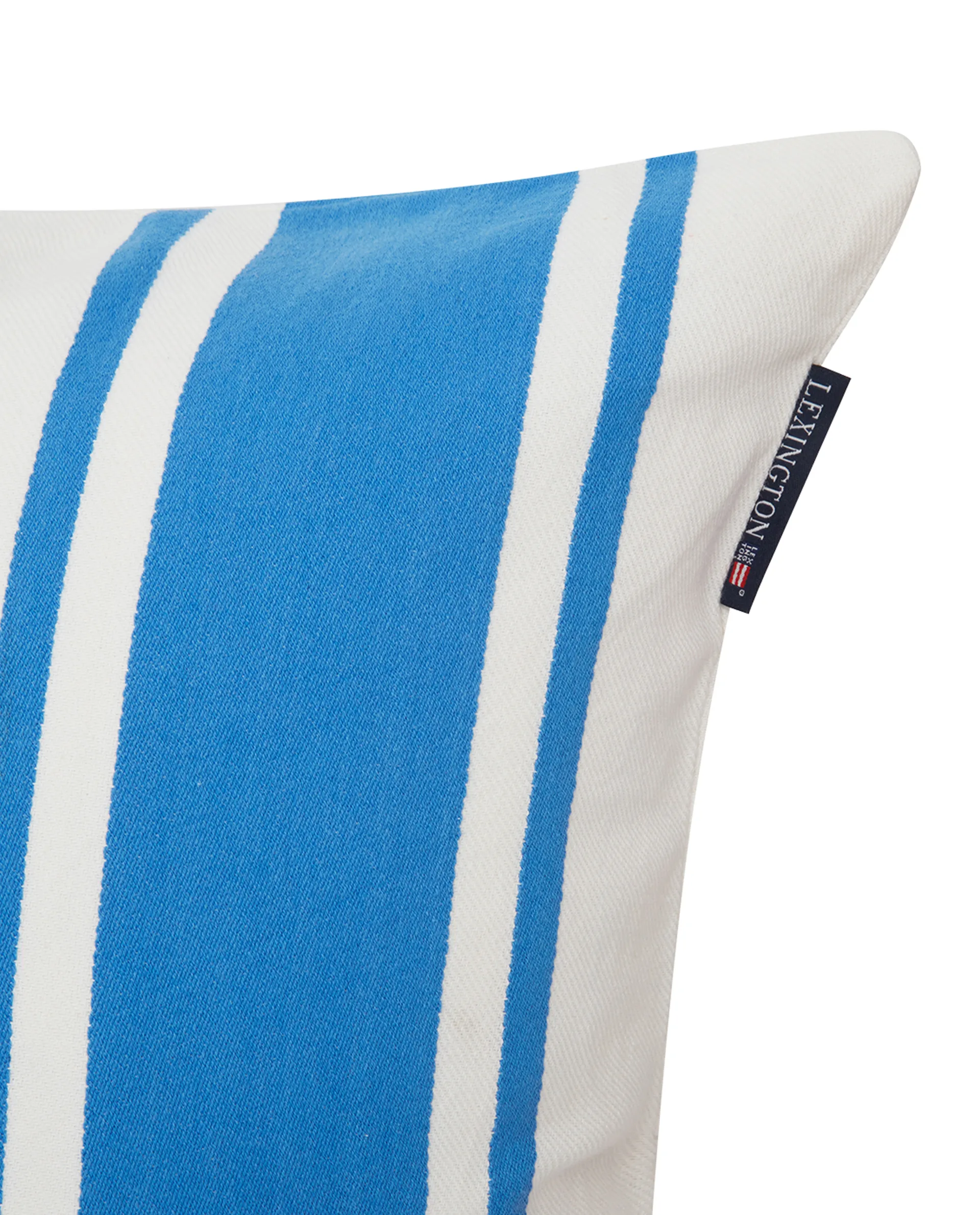 Striped Sea Salt Sun pillowcase 50x50 cm, Blue-white Lexington