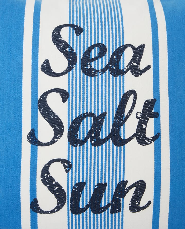 Striped Sea Salt Sun pillowcase 50x50 cm - Blue-white - Lexington