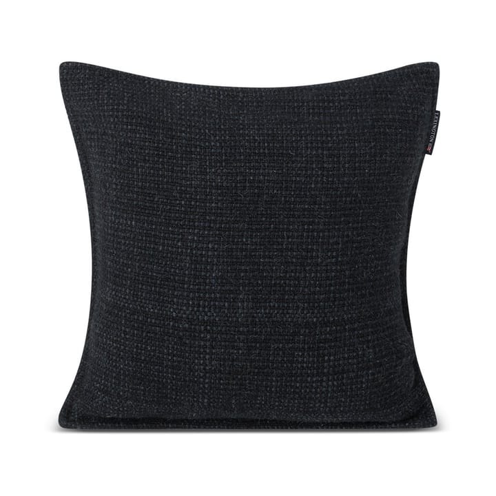 Structured Wool Cotton mix cushion cover 50x50 cm - Dark grey - Lexington