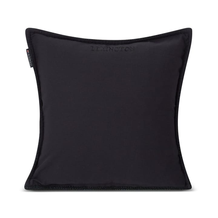 Structured Wool Cotton mix cushion cover 50x50 cm - Dark grey - Lexington