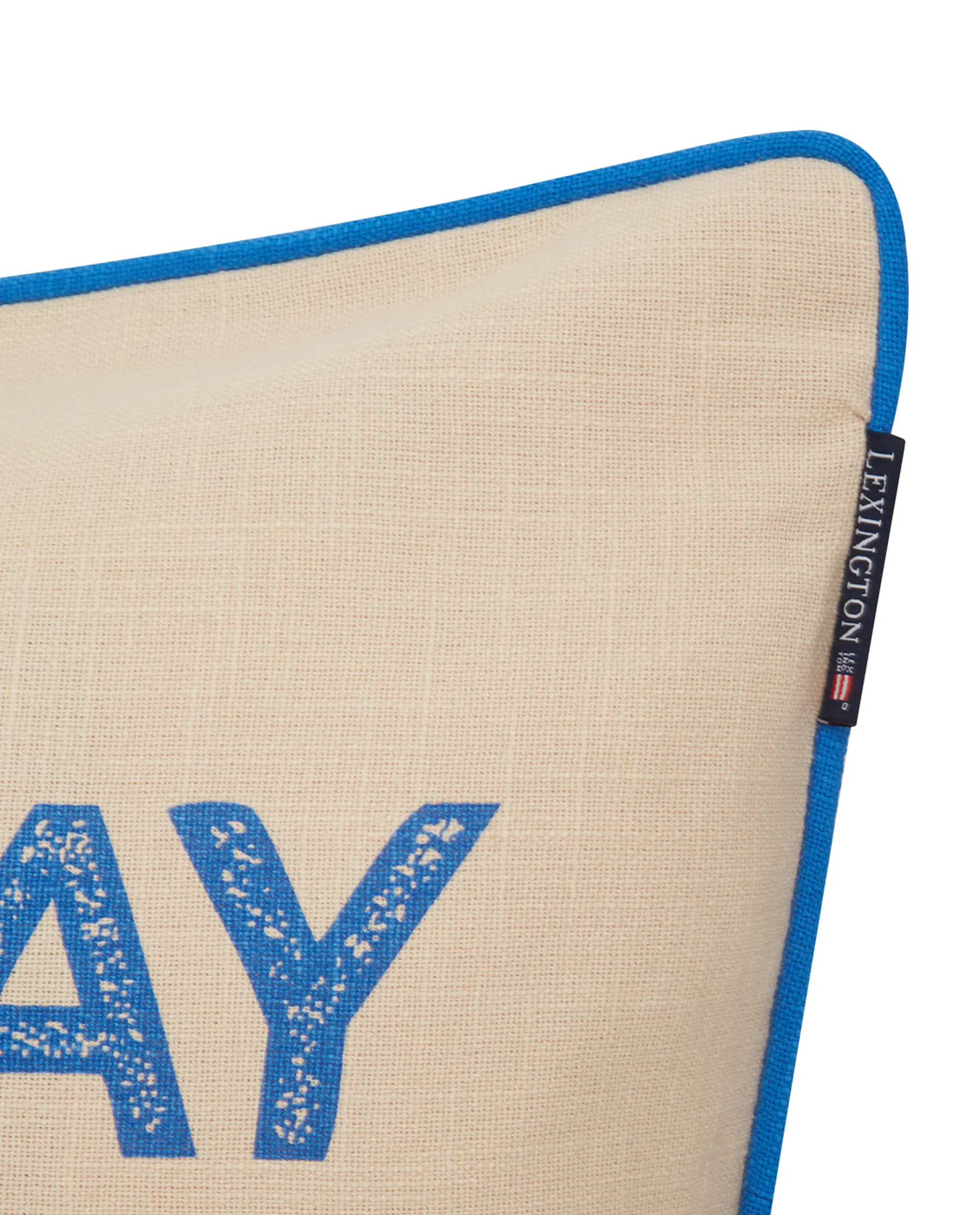 Sunday Funday Printed pillowcase 50x50 cm, Beige-blue-pink Lexington