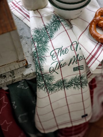 The merrier kitchen towel 50x70 cm - White-red-green - Lexington