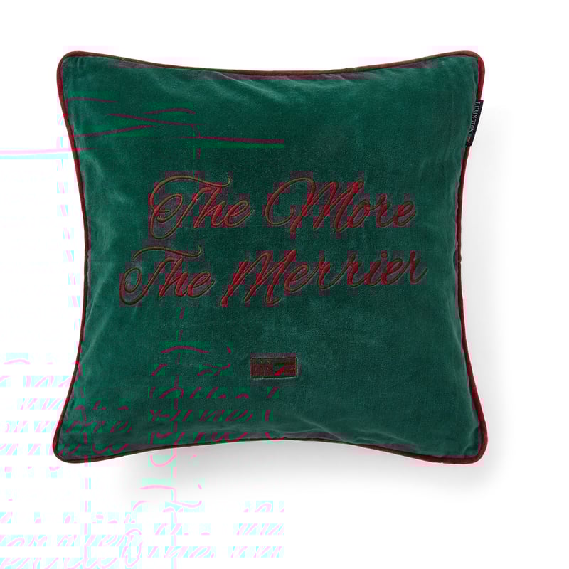 Lexington The merrier velvet cushion cover 50x50 cm Green