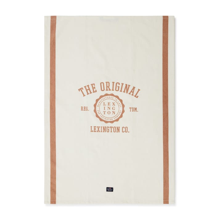 The Original Cotton Twill kitchen towel 50x70 cm, Off White-brown Lexington