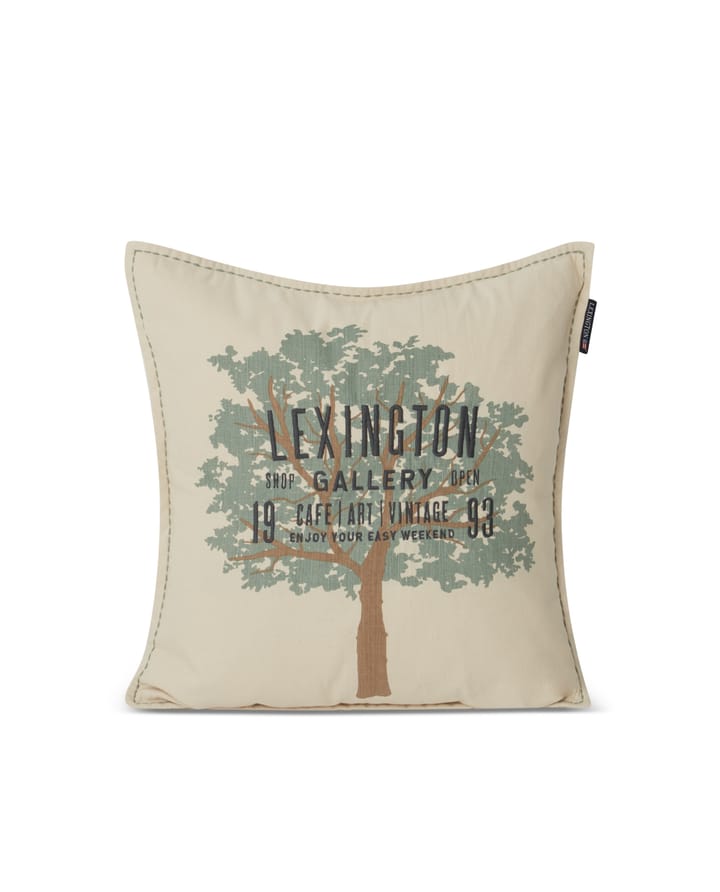 Tree Logo pillowcase 50x50 cm - Light beige-green - Lexington