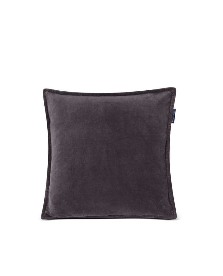 Velvet cotton pillowcase 50x50 cm - Gray - Lexington