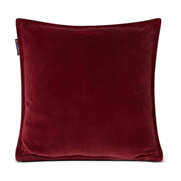 Velvet cushion cover with edge 50x50 cm - Dark-red - Lexington