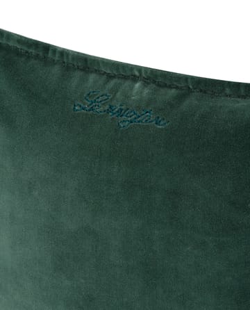 Velvet cushion cover with edge 50x50 cm - Green - Lexington