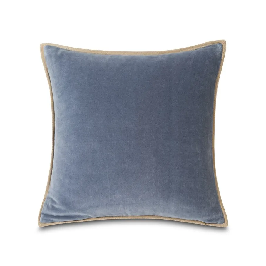 Velvet cushion cover with edge 50x50 cm from Lexington