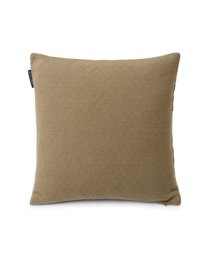 Vertical Striped Cotton pillowcase 50x50 cm, Beige-Grey Lexington