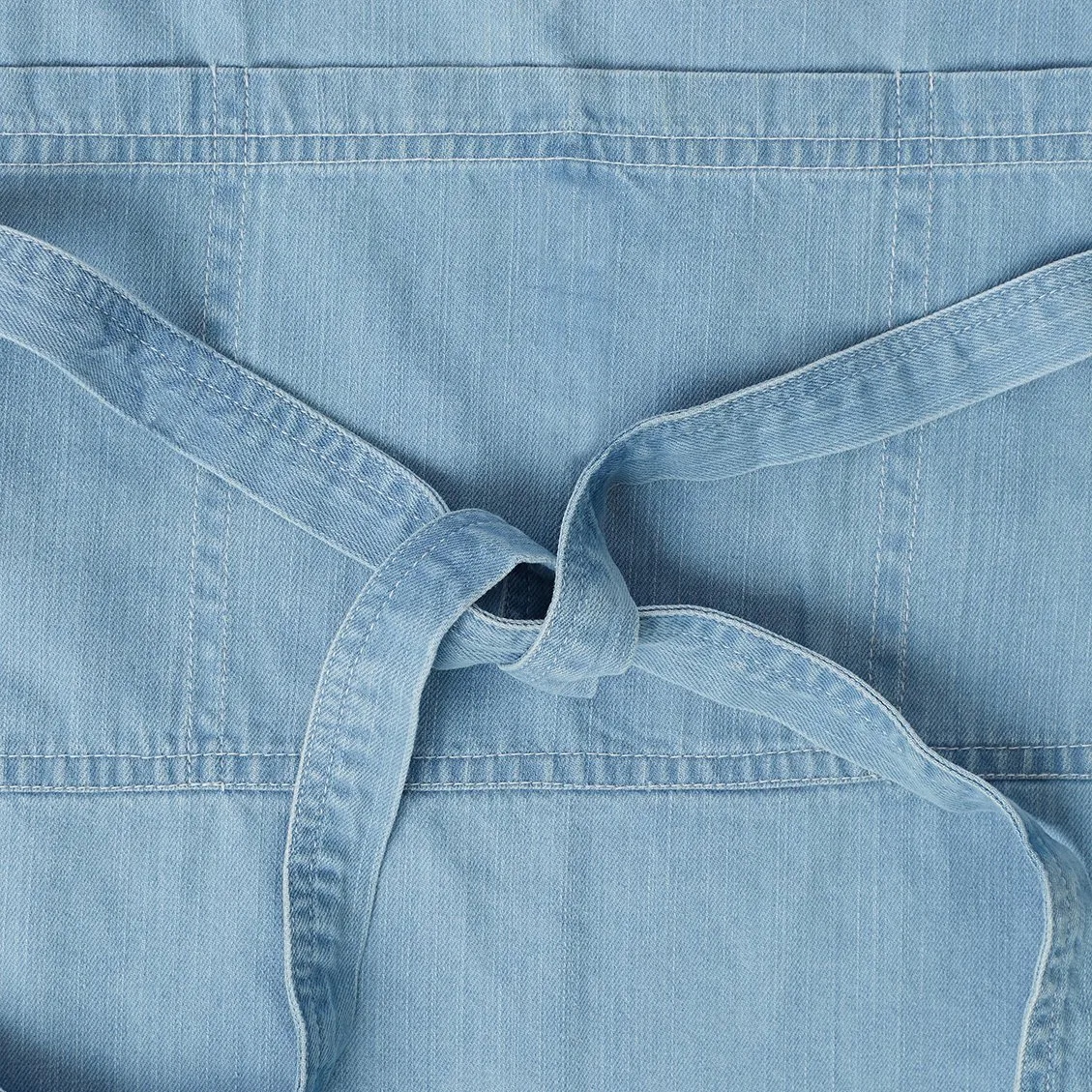 Washed denim apron 80x105 cm, Light blue Denim Lexington