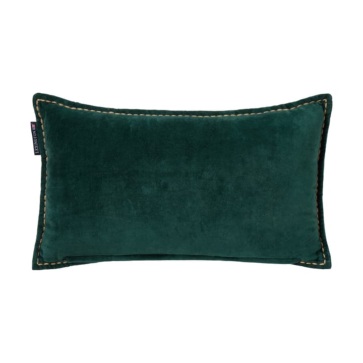 Winter House organic velvet cotton cushion 30x50 cm, Green-Light Beige Lexington