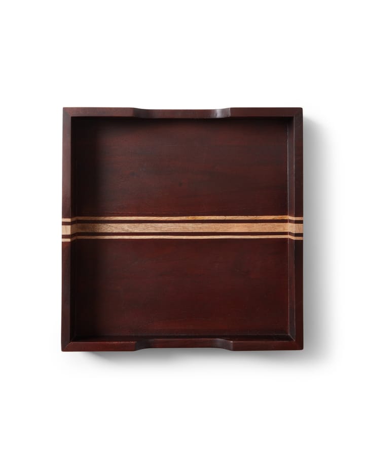 Wood tray 30x30 cm - Brown - Lexington