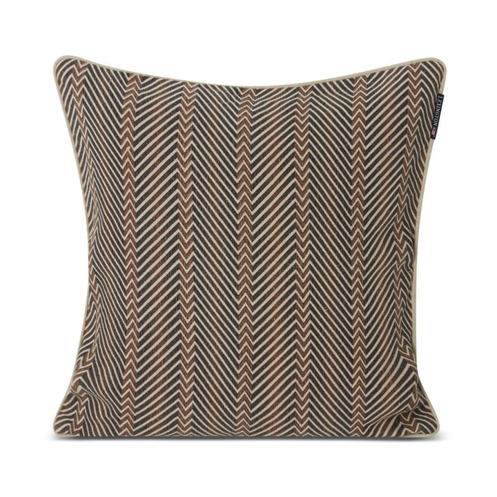 Zig Zag Printed pillowcase 50x50 cm - Brown-beige - Lexington