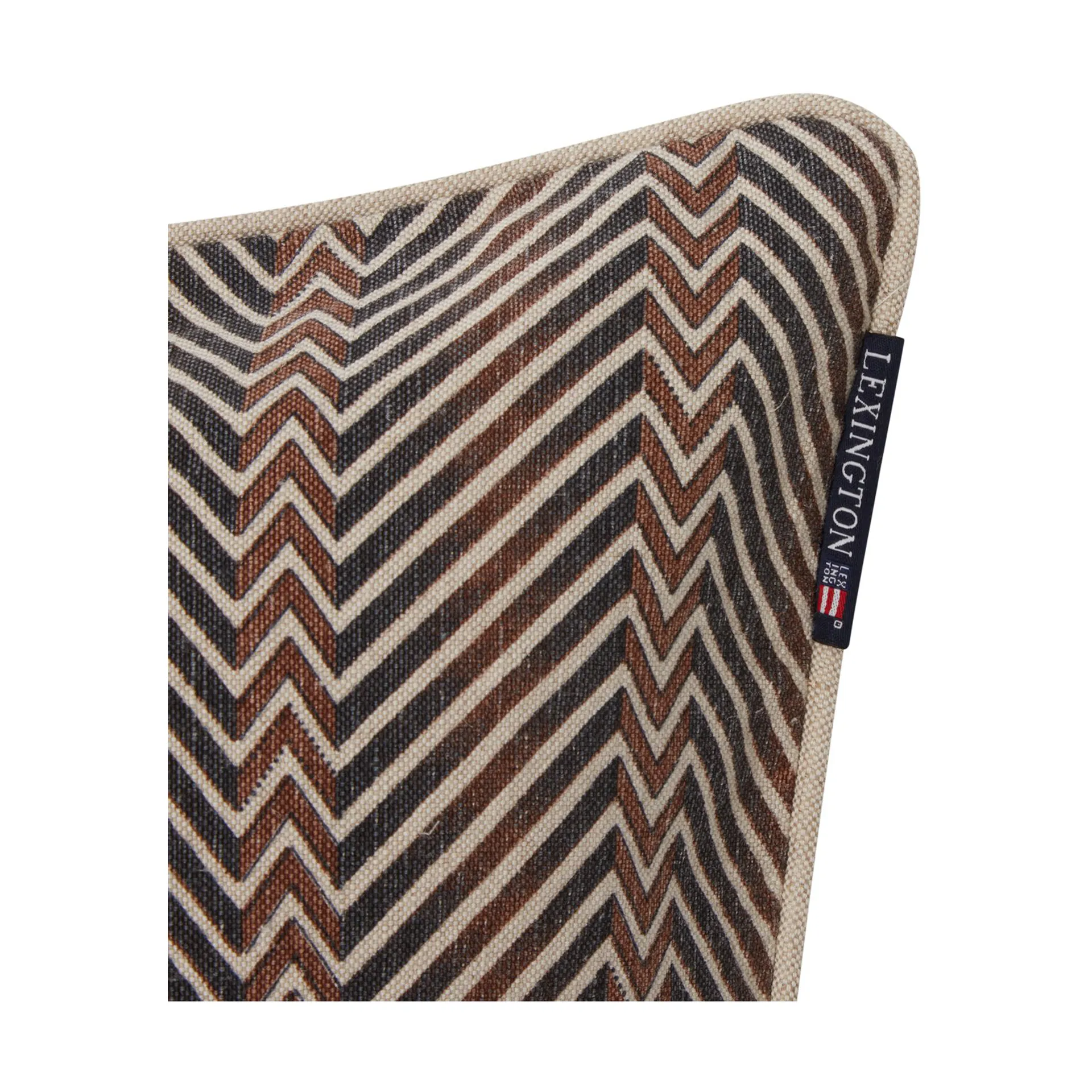 Zig Zag Printed pillowcase 50x50 cm, Brown-beige Lexington