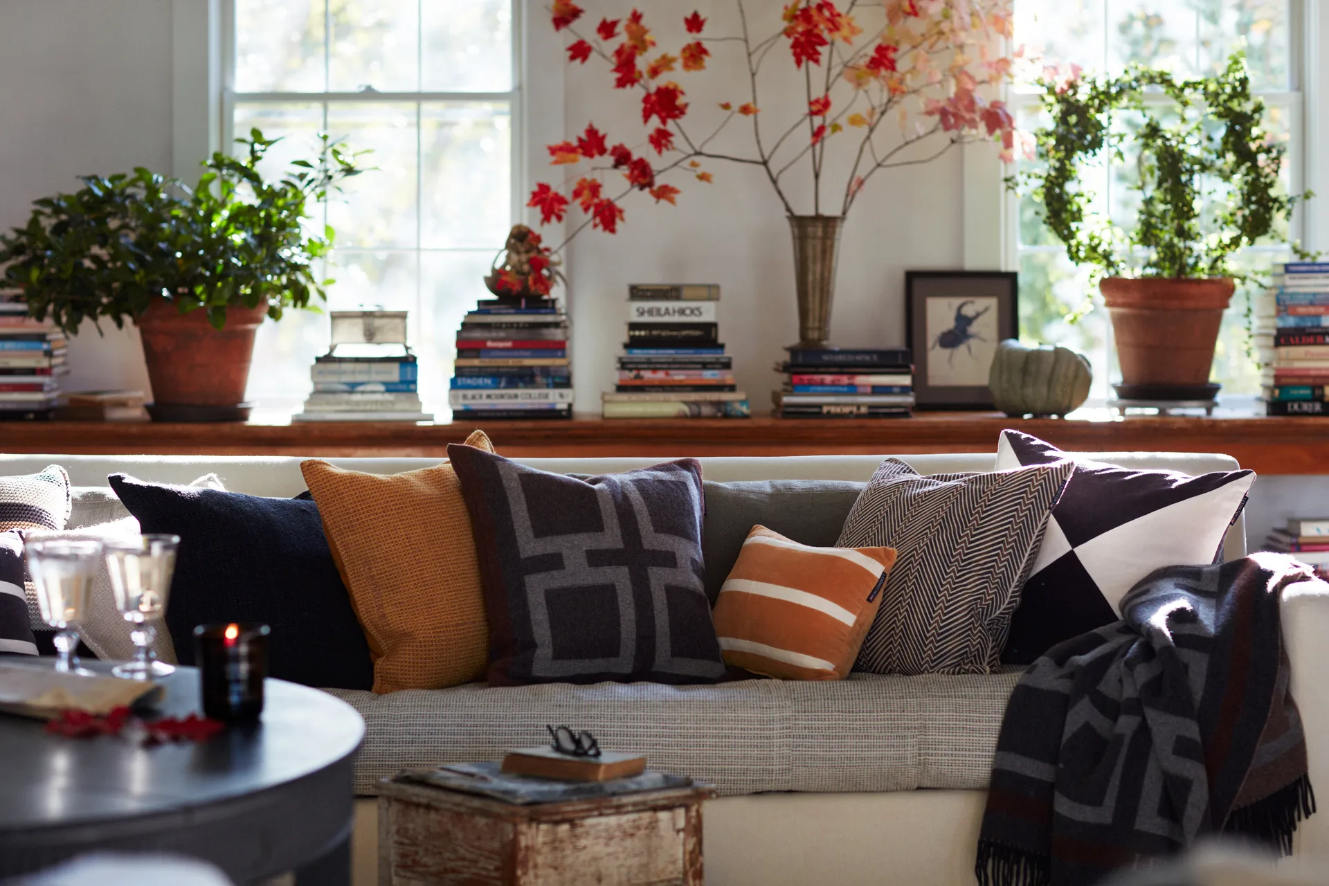 Zig Zag Printed pillowcase 50x50 cm, Brown-beige Lexington