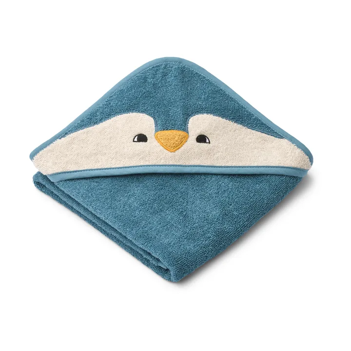 Albert bath cape towel with hood 70x70 cm - Oceanview mix - Liewood