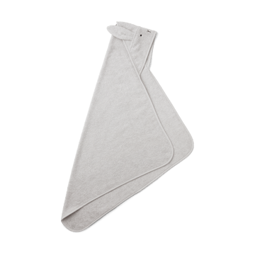 Albert bath cape towel with hood 70x70 cm - Rabbit dumbo grey - Liewood
