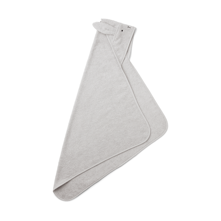 Albert bath cape towel with hood 70x70 cm, Rabbit dumbo grey Liewood