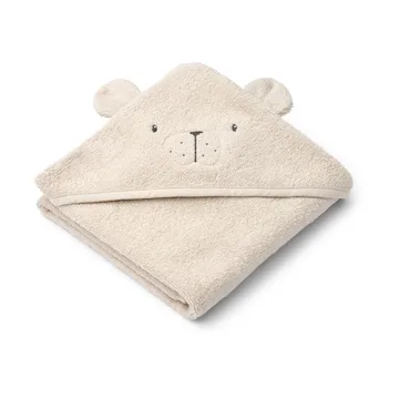 Albert bath cape towel with hood 70x70 cm - Sandy - Liewood
