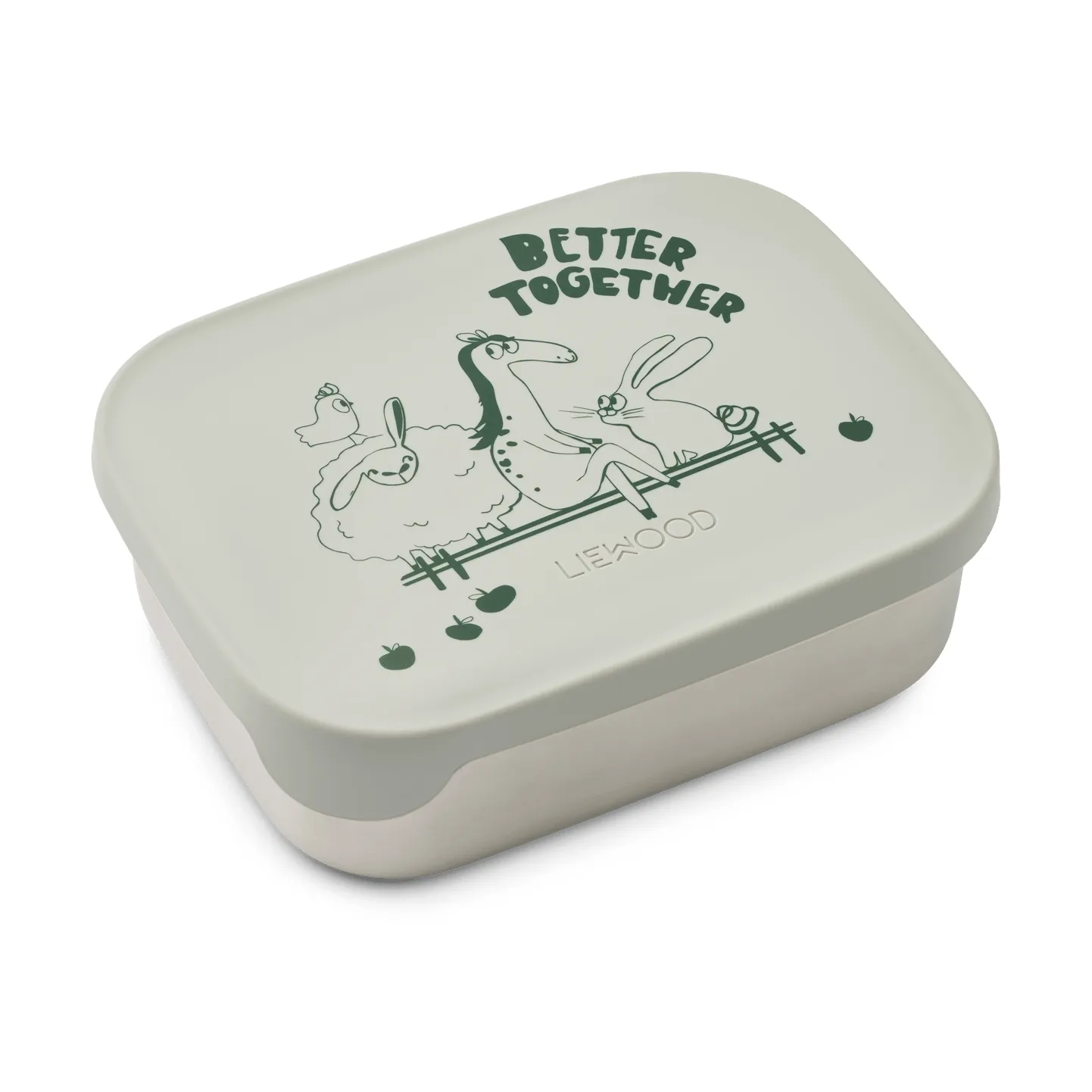 Arthur lunchbox 13.5x17 cm, Farm-Dove Blue Liewood