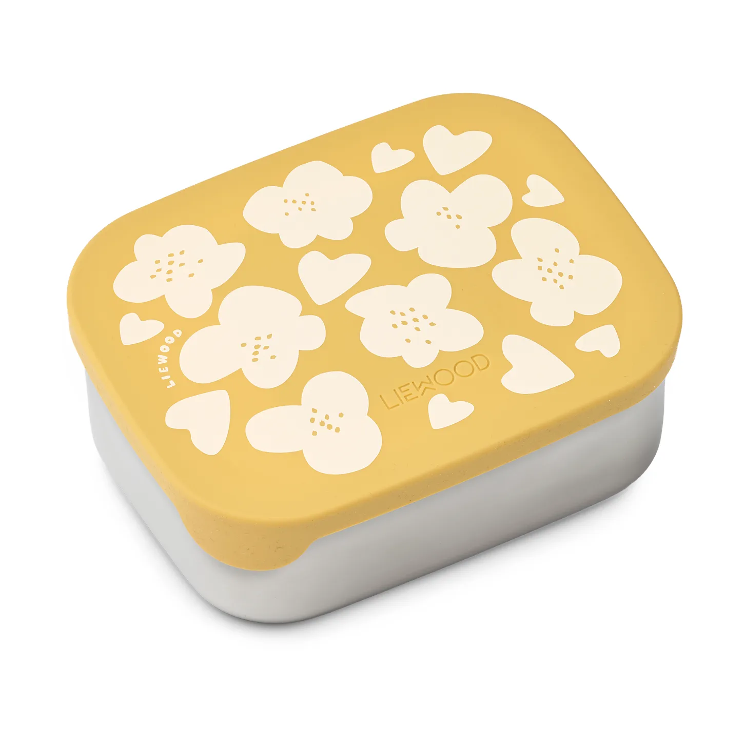 Arthur lunchbox 13.5x17 cm, Flower-lemon yellow Liewood