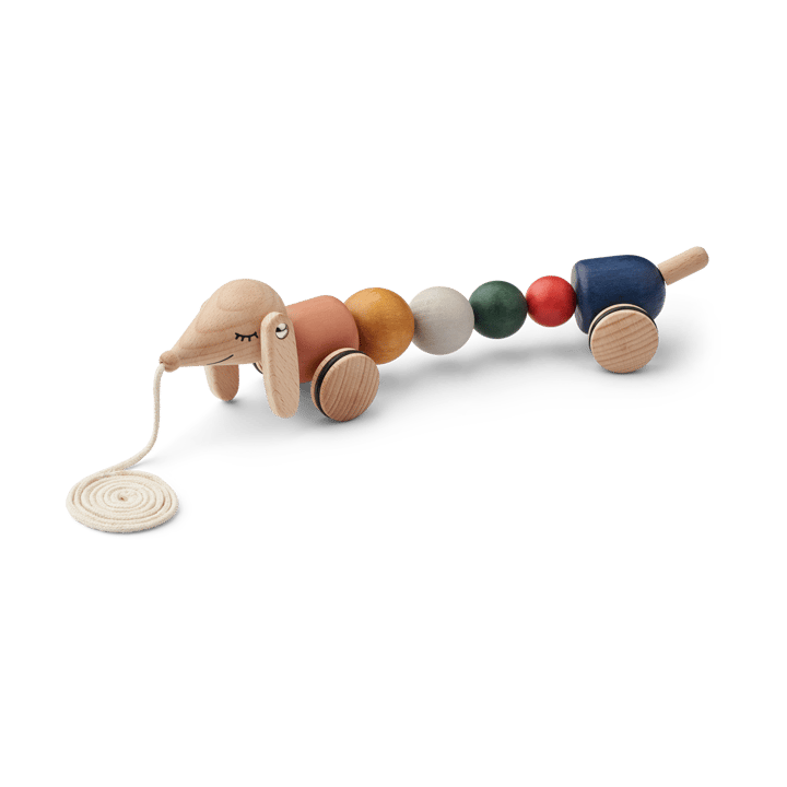 Barthes pull toy - Golden caramel multi mix - Liewood