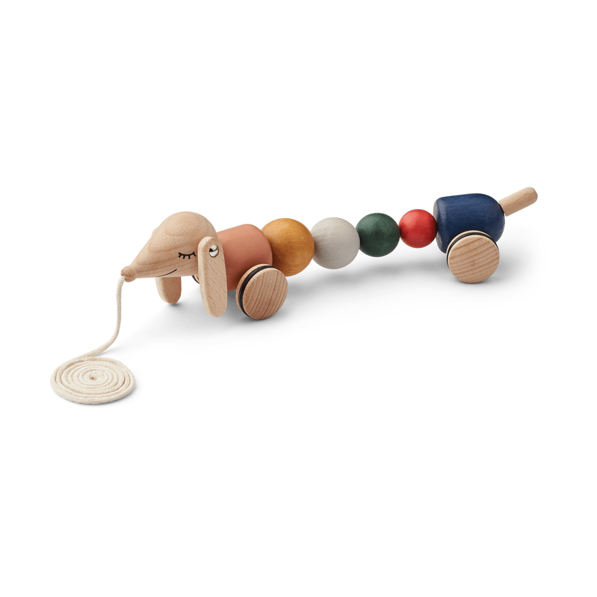 Liewood Barthes pull toy Golden caramel multi mix | Scandinavian Design | Children's room accessories | Brown