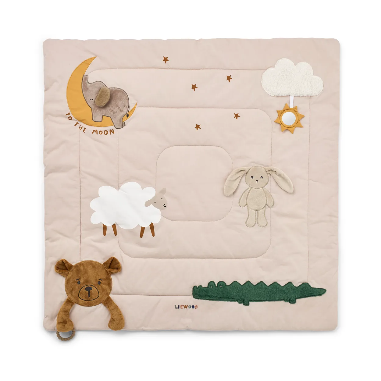 Liewood Bernet activity blanket 95x95 cm Sandy multi mix