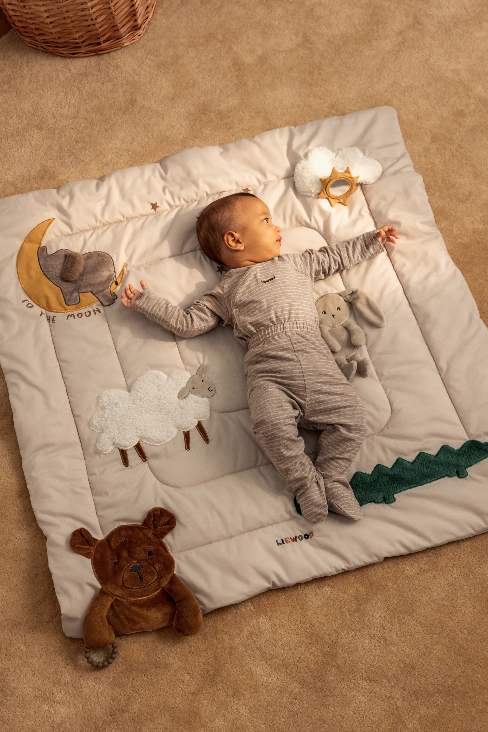 Bernet activity blanket 95x95 cm, Sandy multi mix Liewood