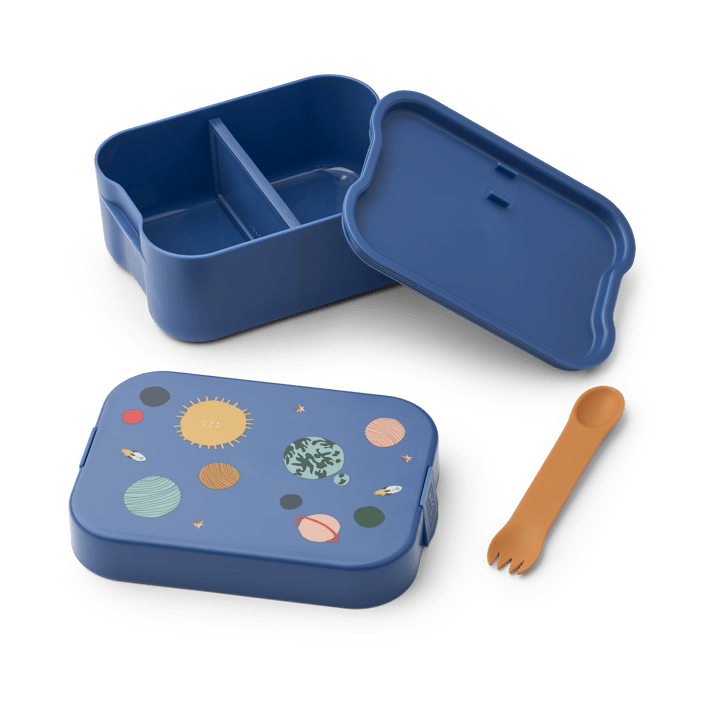 Chelsey printed lunchbox set 2 pieces, Universe-Classic navy Liewood