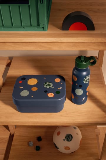 Chelsey printed lunchbox set 2 pieces - Universe-Classic navy - Liewood