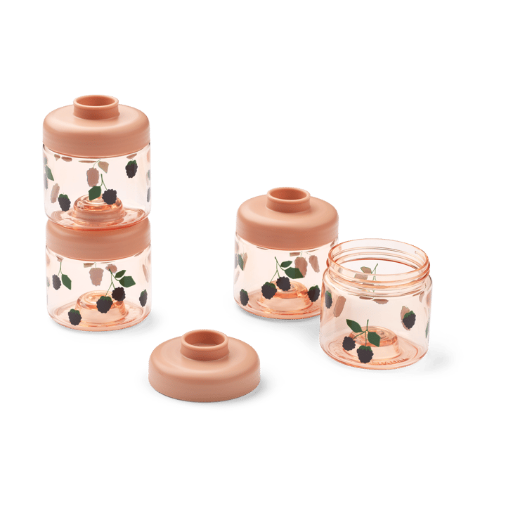 Dominique baby food jars 100 ml 4-pack - Berry-Pale Tuscany - Liewood