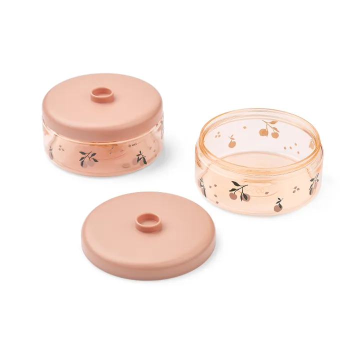 Dominique baby food jars 500 ml 4-pack - Peach-sea shell - Liewood