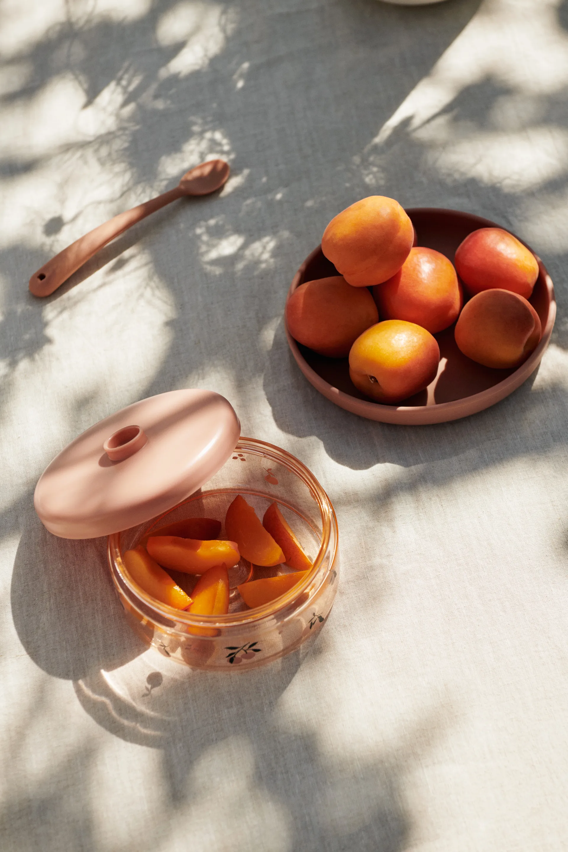 Dominique baby food jars 500 ml 4-pack, Peach-sea shell Liewood