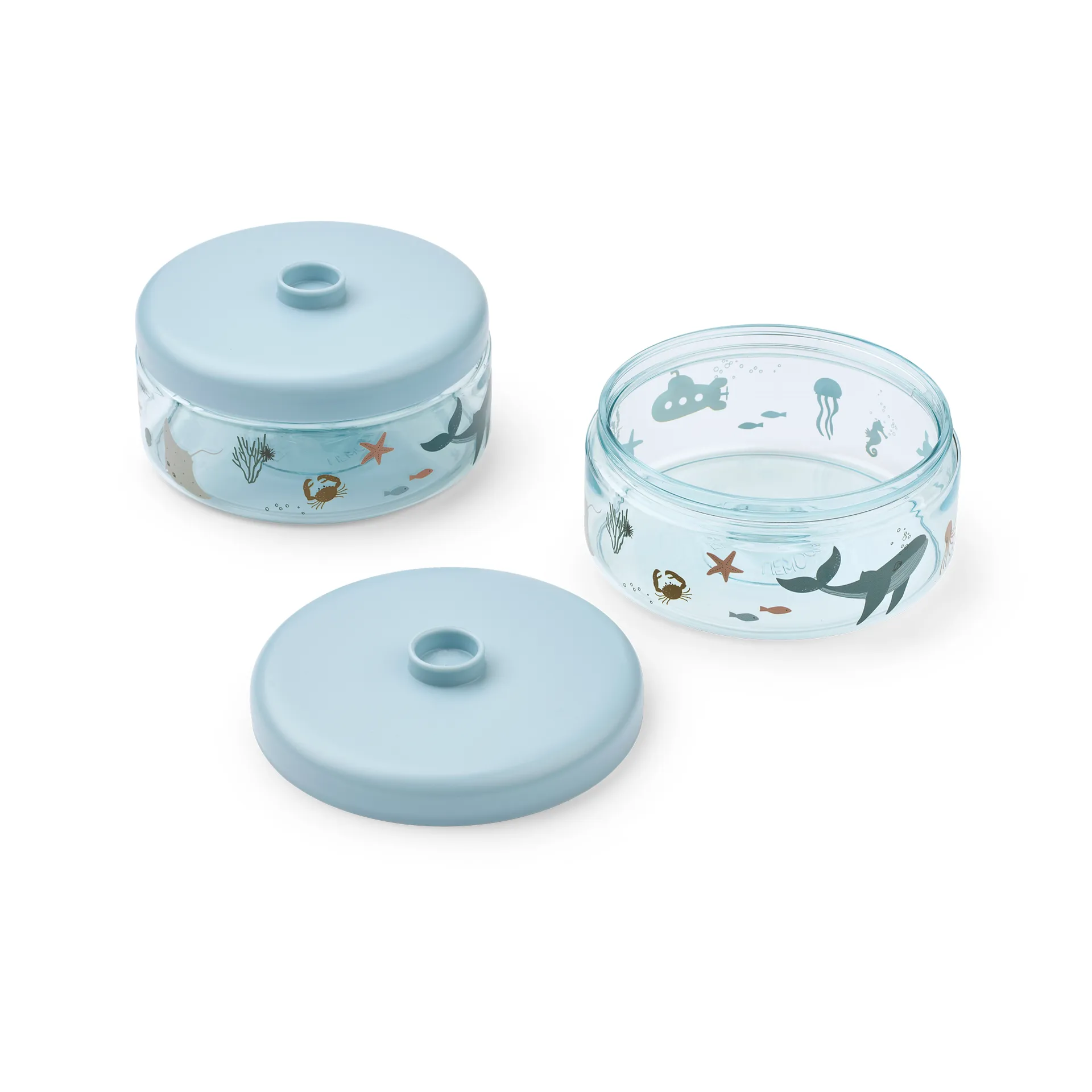 Dominique baby food jars 500 ml 4-pack, Sea creature-sandy Liewood