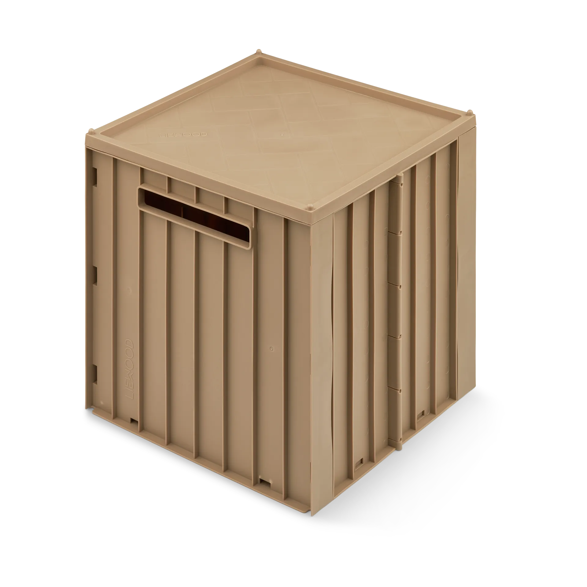 Elijah storage box with lid 31x31 cm, Oat Liewood