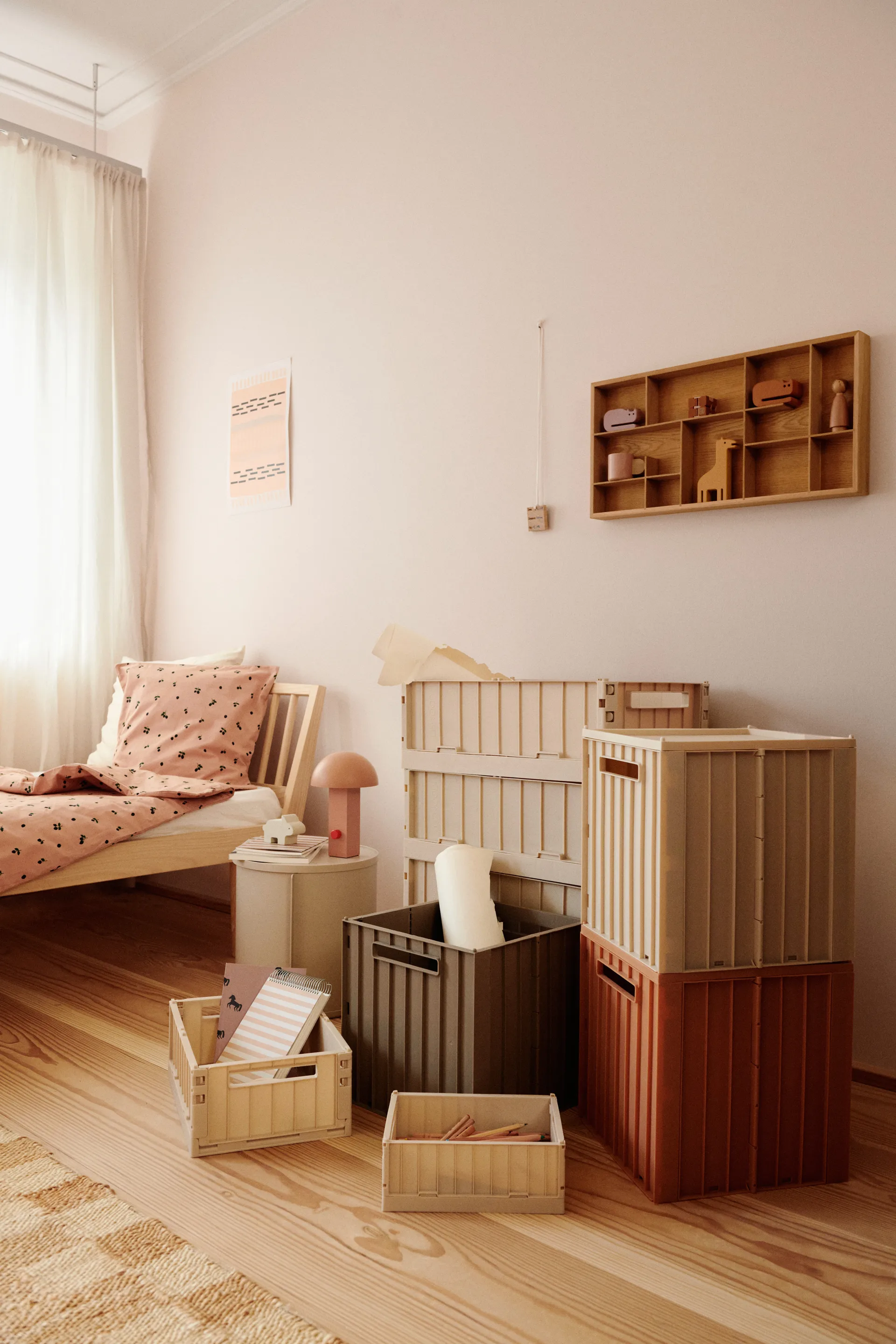 Elijah storage box with lid 31x31 cm, Sandy Liewood