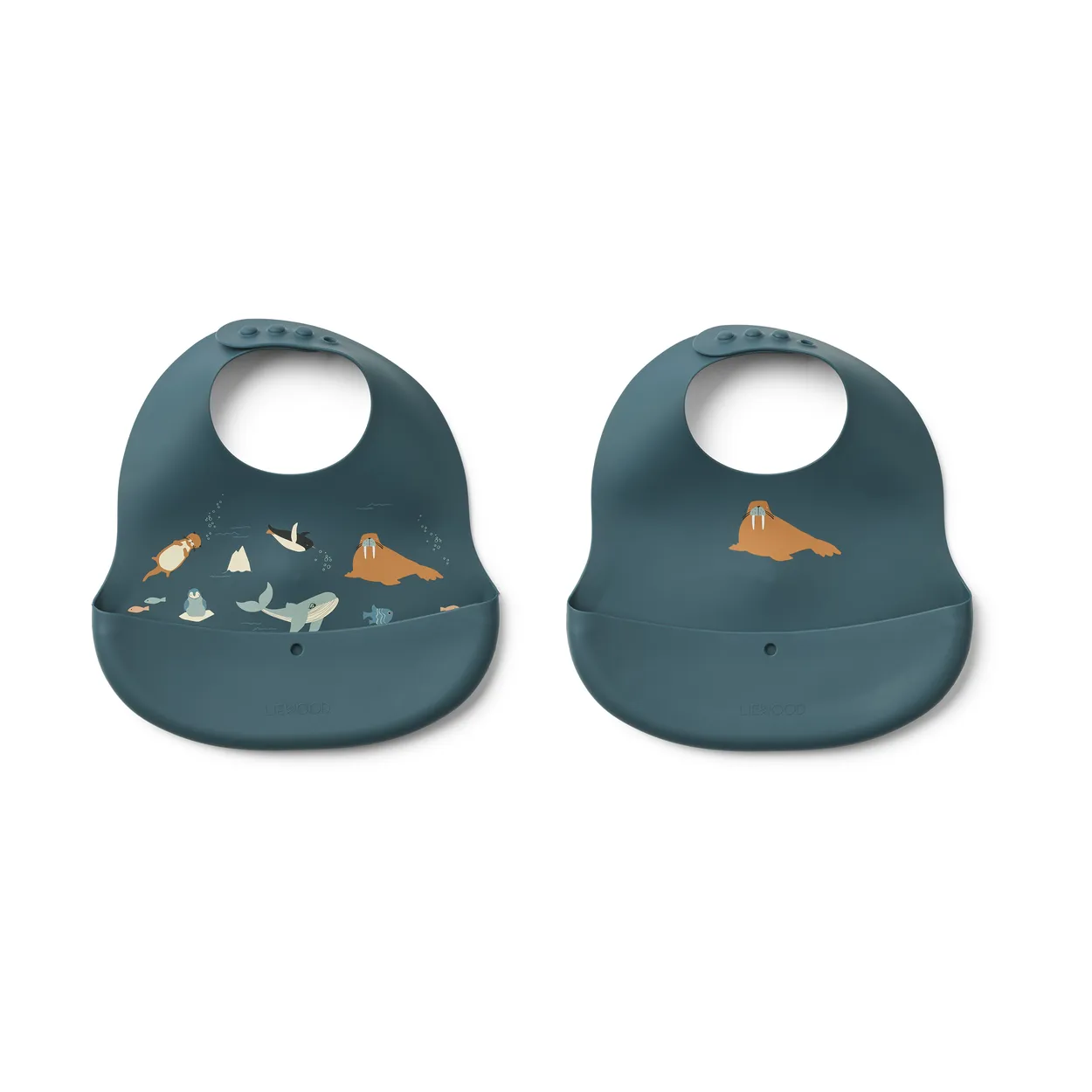 Liewood Ember printed bib 2 pieces Arctic Sea-Ocean view