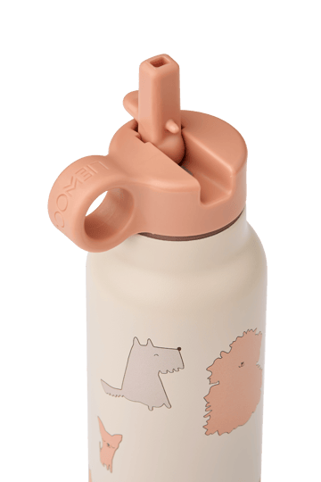 Falk water bottle 35 cl - Cats and Dogs-Sandy - Liewood